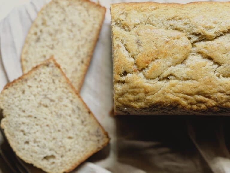 banana bread with slices