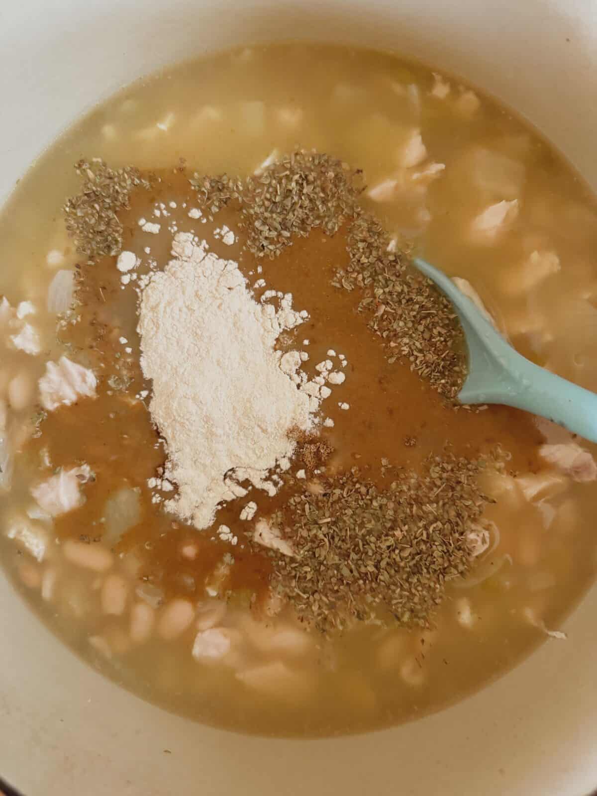 spices in white chicken chili