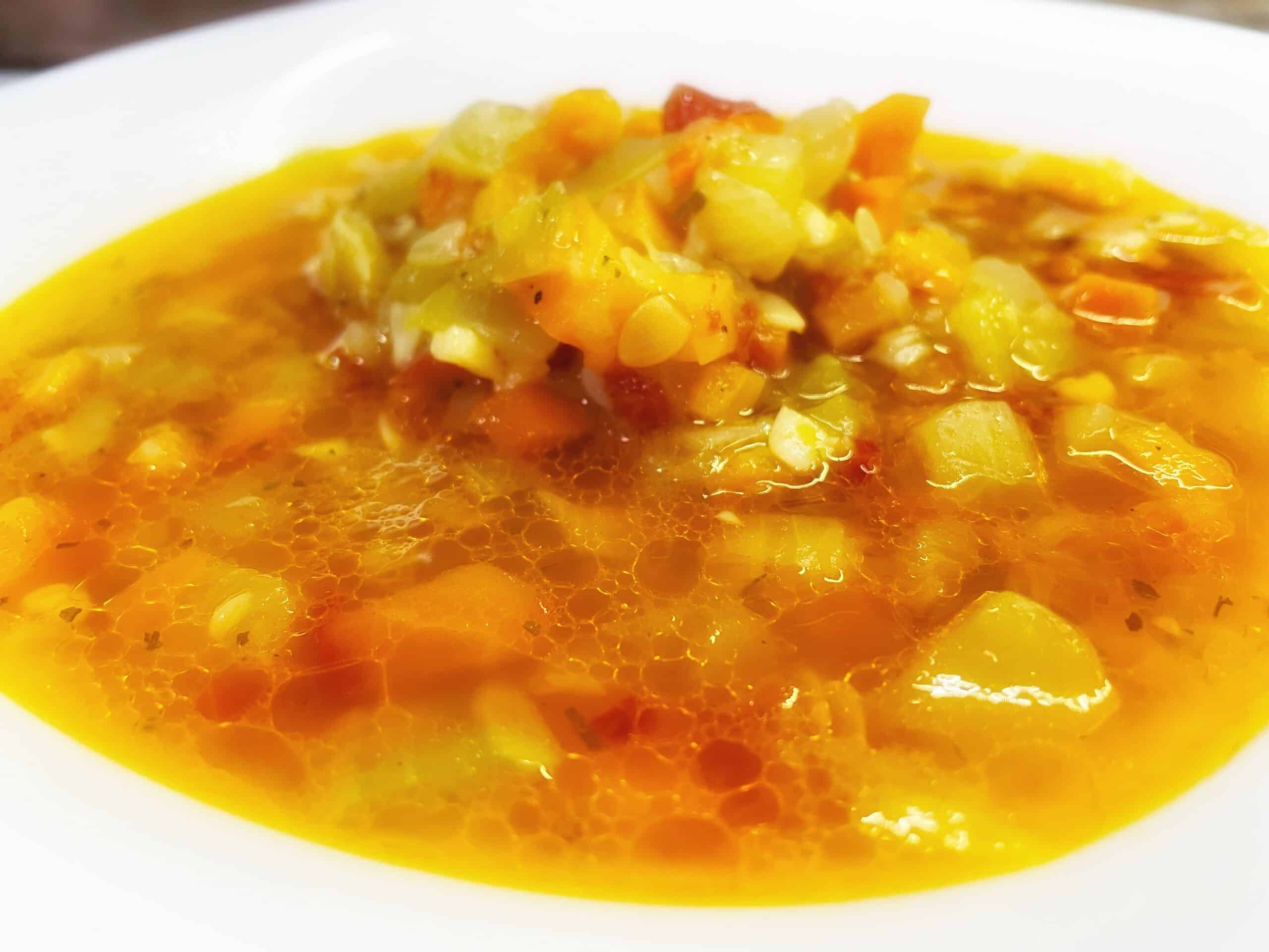 vegetable soup with tomatoes