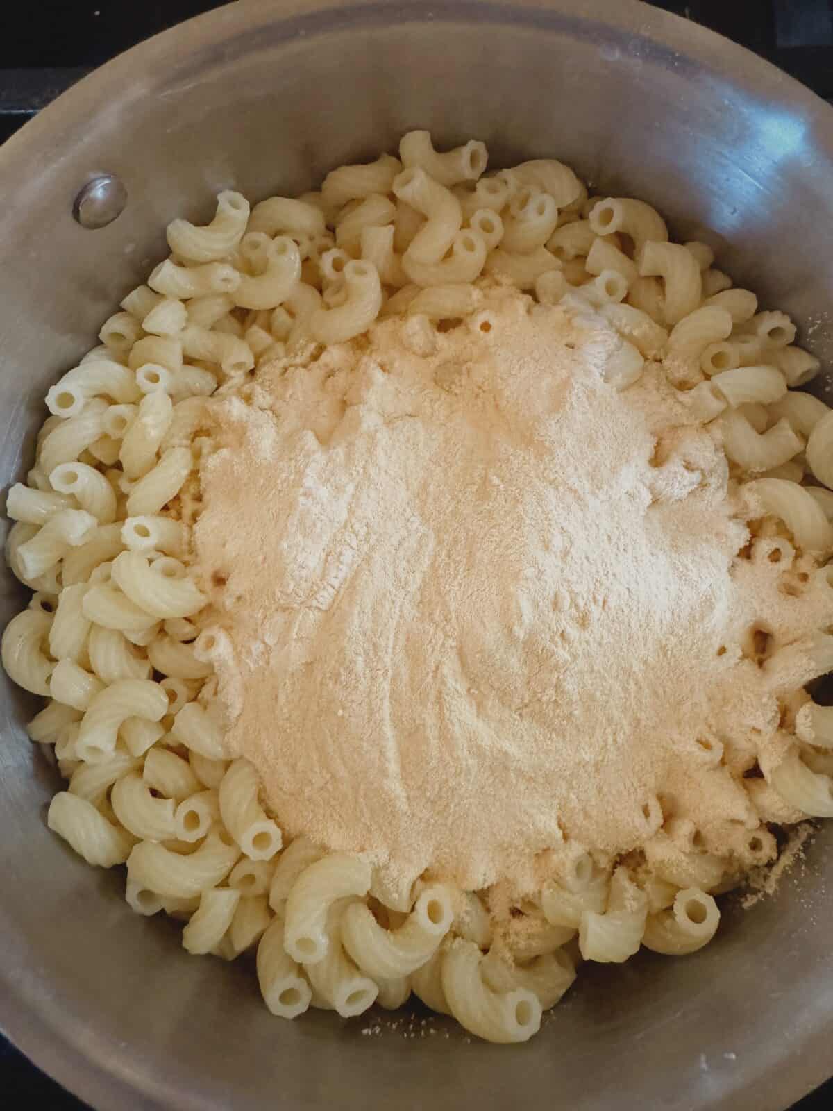 making mac and cheese